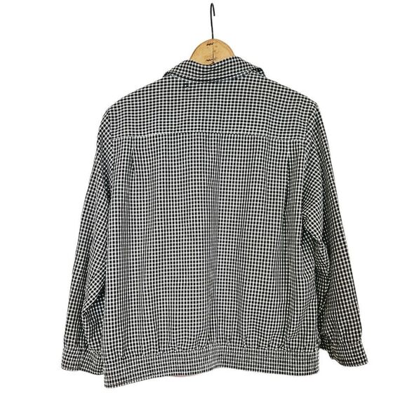 Vintage Alfred Dunner '80s Gingham Black & White Two Piece Matching Suit Set 6P - Picture 8 of 16